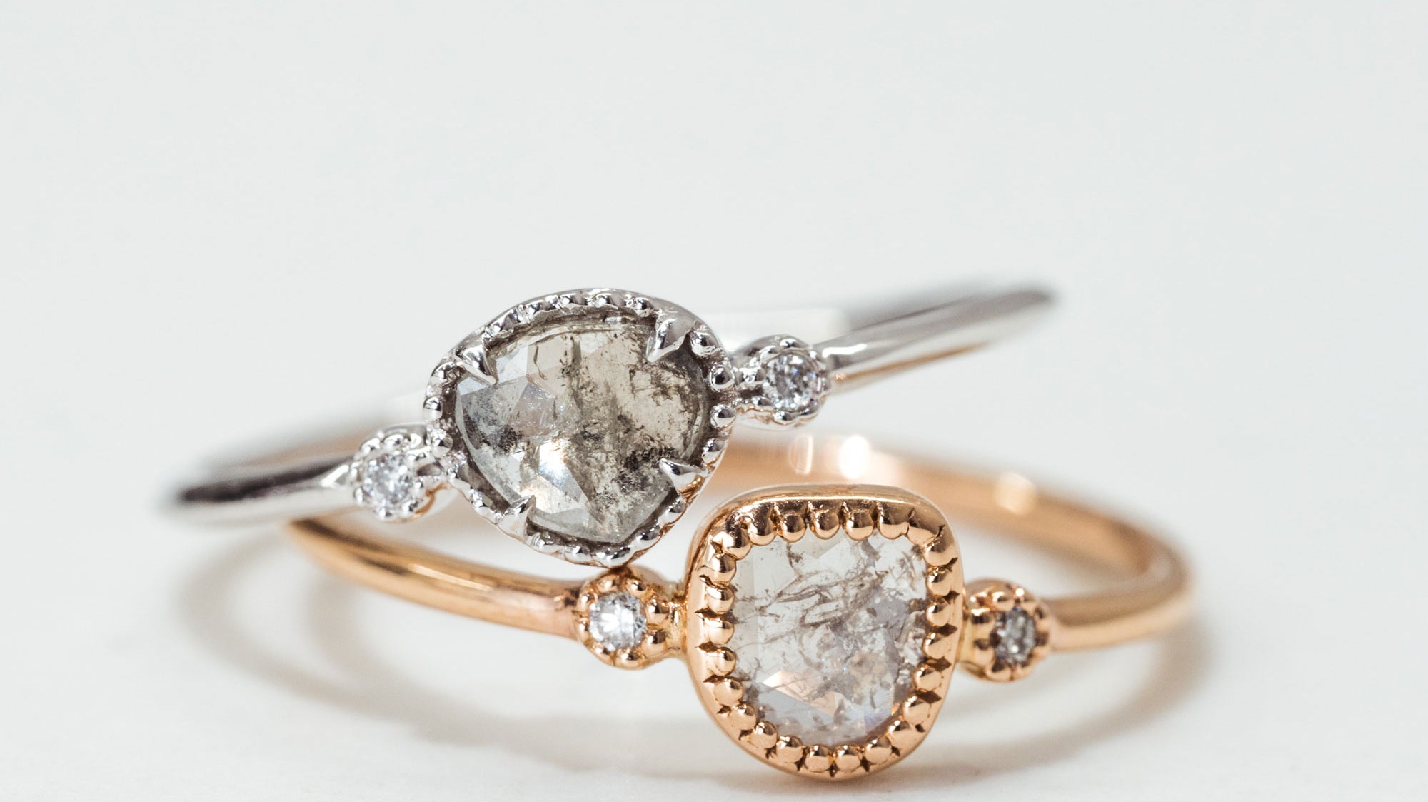 Salt & Pepper Diamonds…When The More Imperfections The Better.