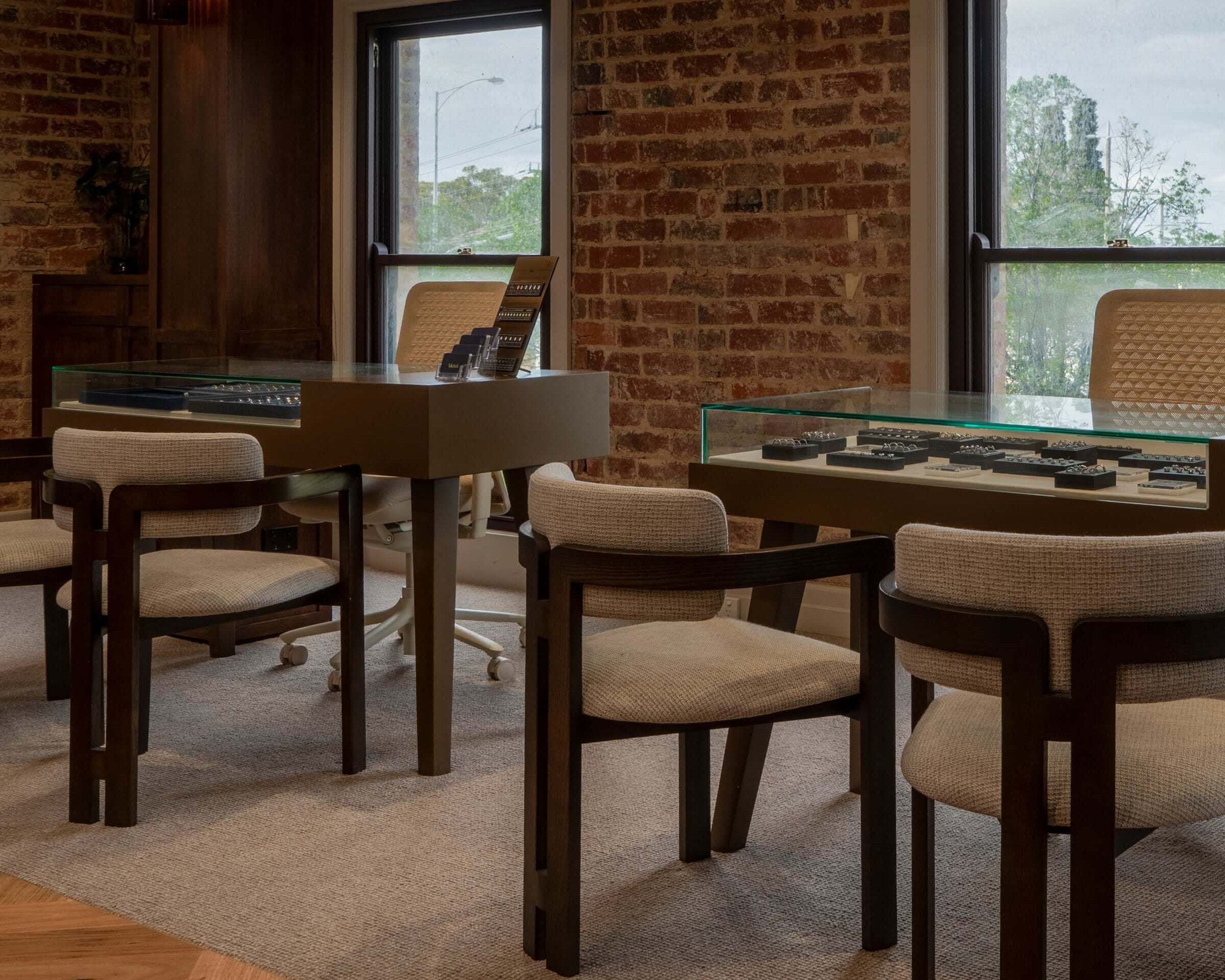 Interior of Micheli Jewellery's Malvern boutique at the Malvern Collective, Dandenong Road