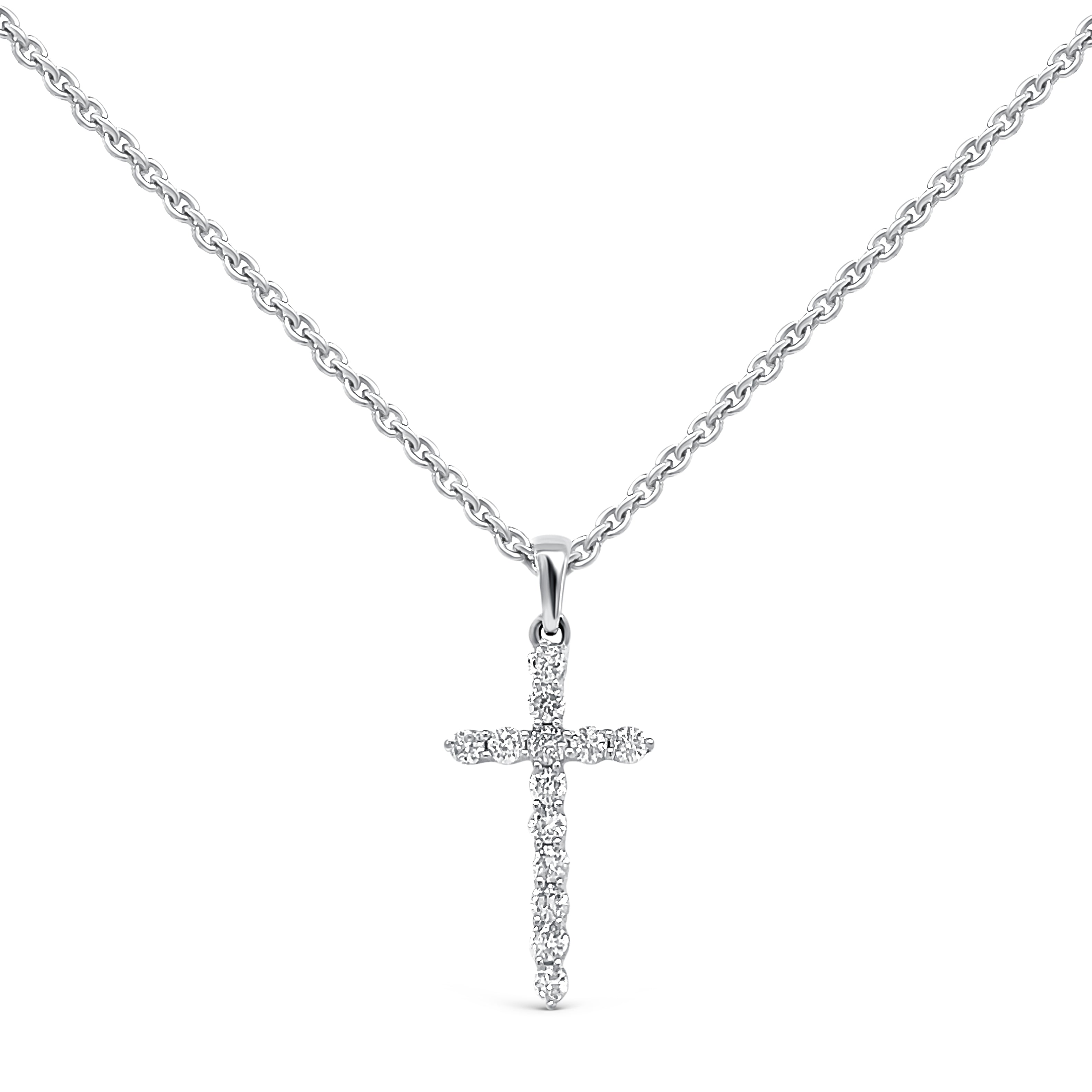 Diamond Cross Necklace - Micheli Jewellery