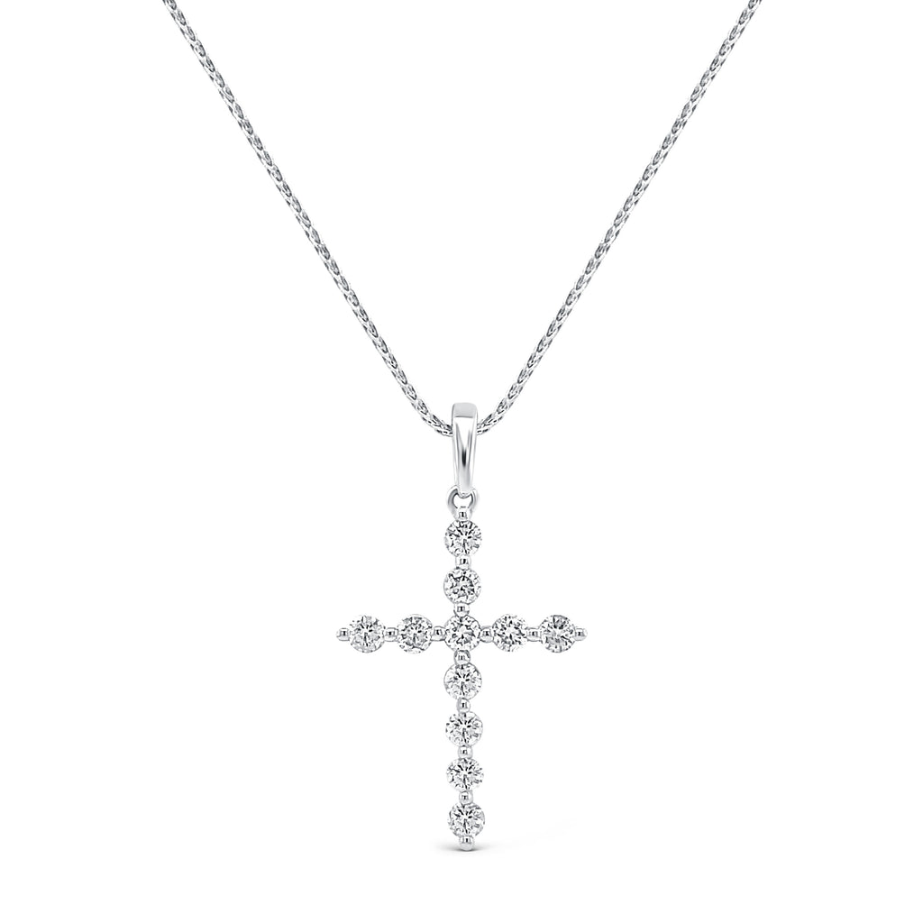 Diamond Cross Pendant - Micheli Jewellery