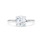Lucca - Micheli Jewellery. Round brilliant cut diamond solitaire engagement ring in white gold. White gold engagement ring 4 prong setting. Round brilliant cut solitaire engagement ring.