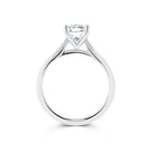 Lucca - Micheli Jewellery. Round brilliant cut diamond solitaire engagement ring in white gold. White gold engagement ring 4 prong setting. Round brilliant cut solitaire engagement ring.