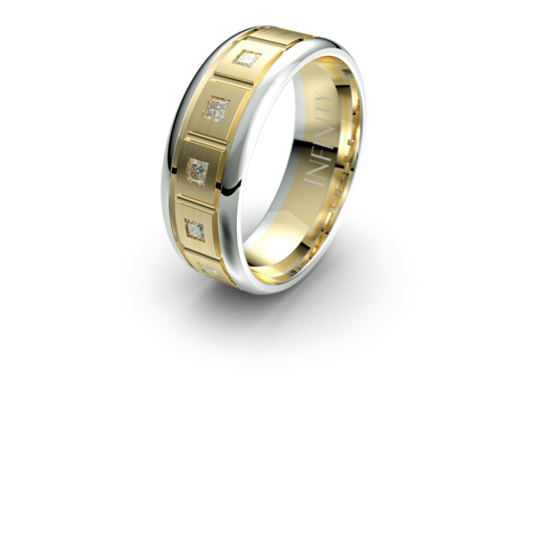 Kaos Wedding Band - Micheli Jewellery