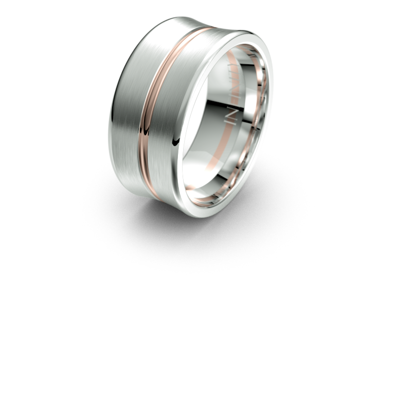 Caved in Gold Wedding Band - Micheli Jewellery