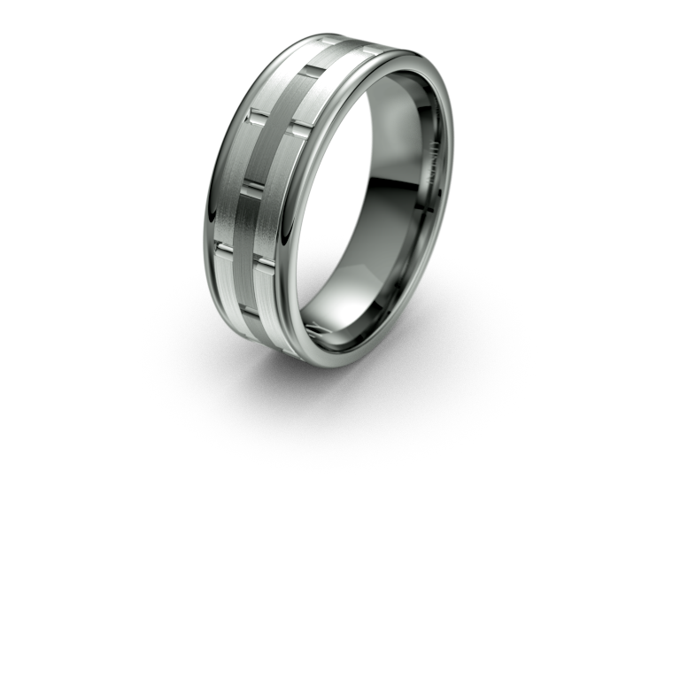 Aaron Wedding Band - Micheli Jewellery