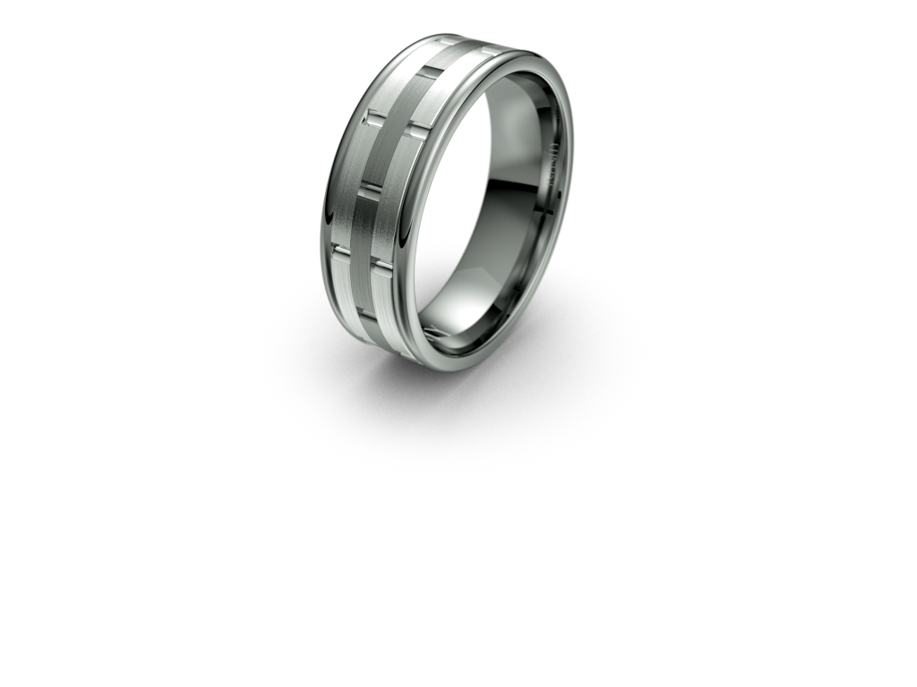 Aaron Wedding Band - Micheli Jewellery