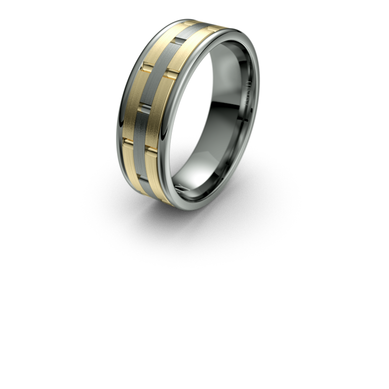 Aaron Wedding Band - Micheli Jewellery
