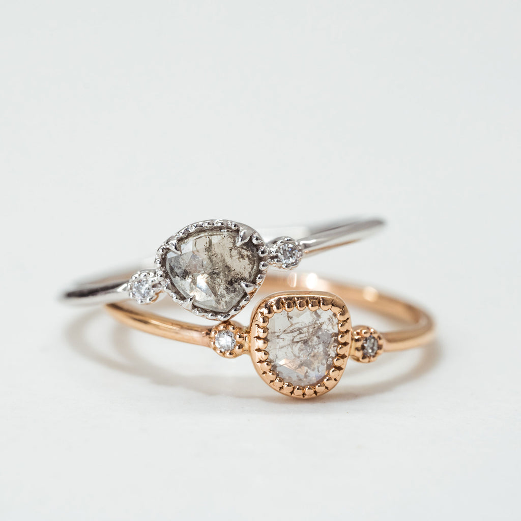 Salt & Pepper Diamonds…When The More Imperfections The Better.