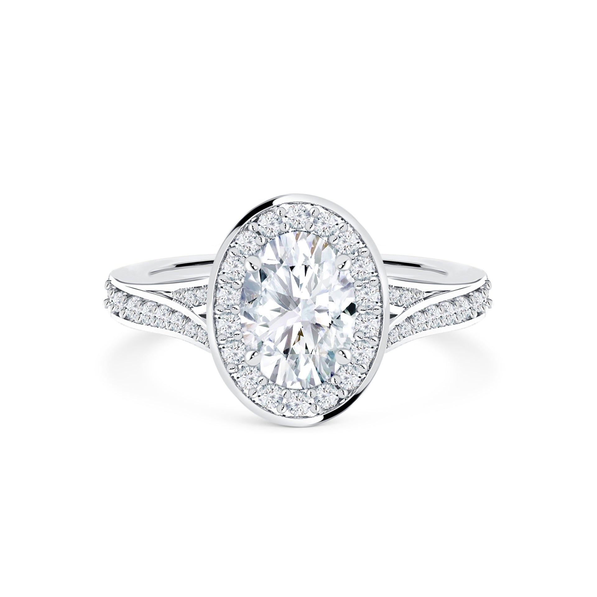 MICHELI Custom Engagement Rings Melbourne Oval Diamond Ring