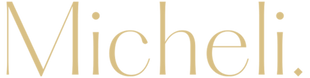 Gold text 'Micheli.' on a white background