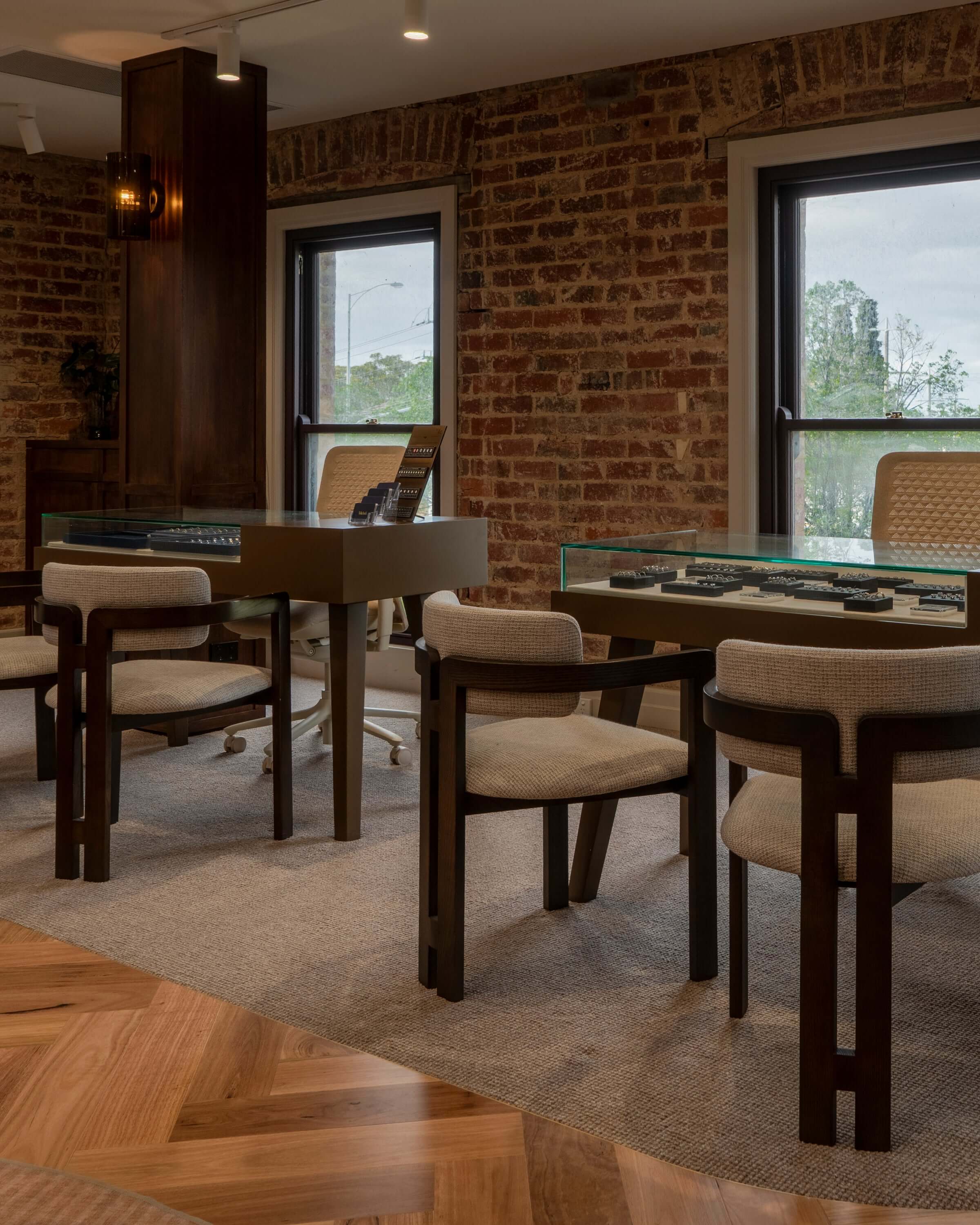 Interior of Micheli Jewellery's Malvern boutique at the Malvern Collective, Dandenong Road