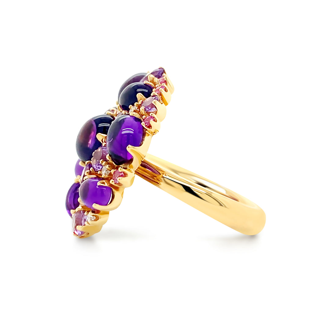 Amethyst Cabochon Ring - Micheli Jewellery