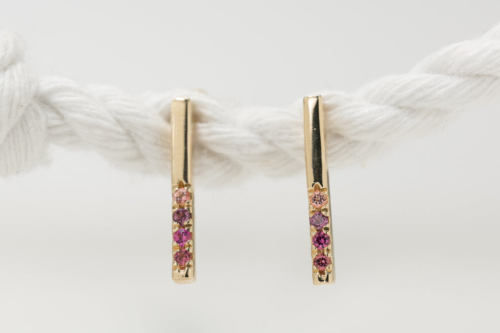 Pink Ombre Earrings - Micheli Jewellery