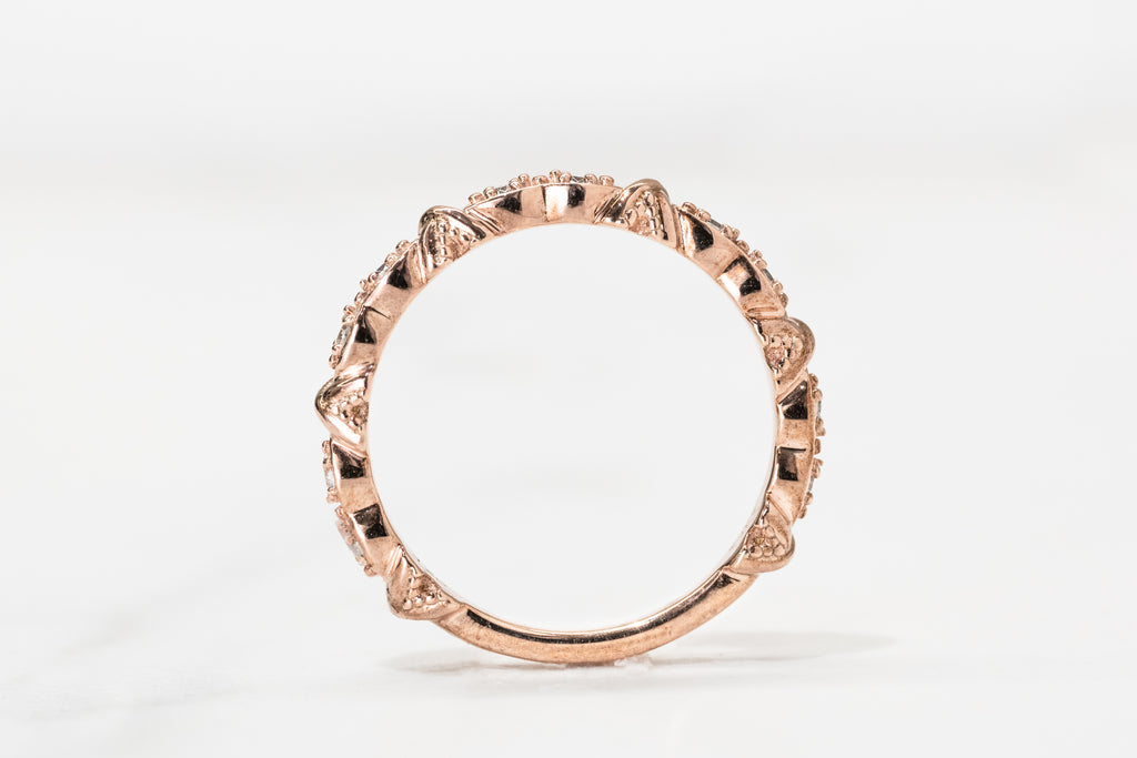 Rose Twist Wedding Band - Micheli Jewellery