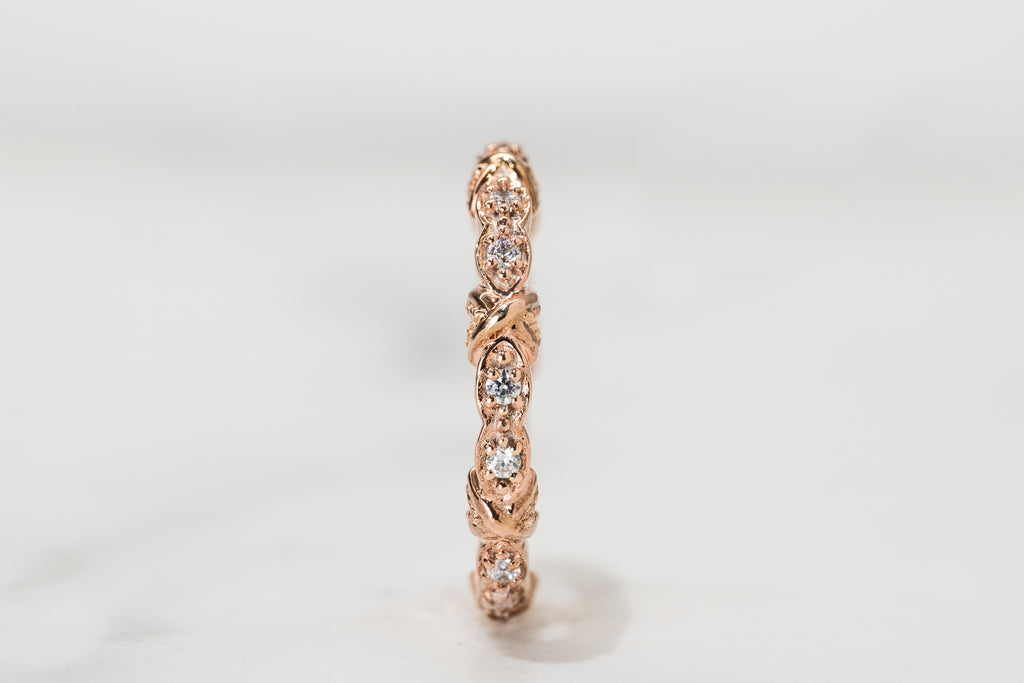 Rose Twist Wedding Band - Micheli Jewellery