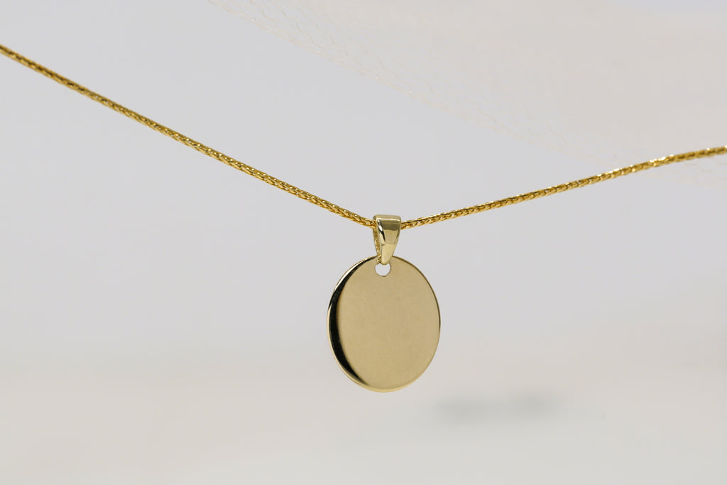 Beretta Flat Oval Shape Pendant - Micheli Jewellery