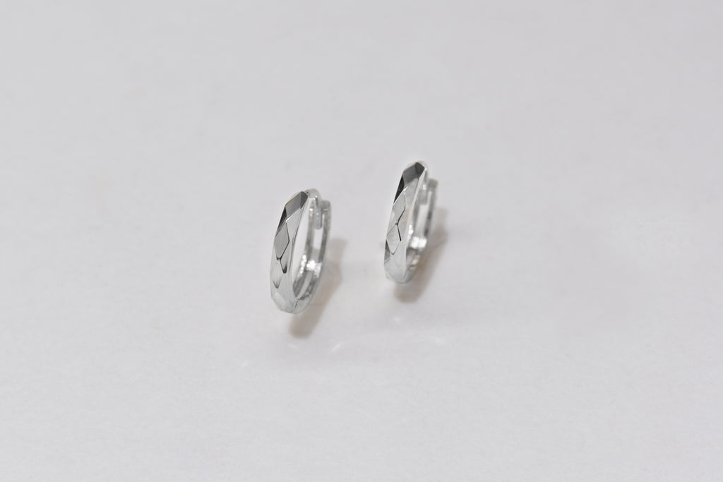 Arianna Diamond Huggie Earrings - Micheli Jewellery