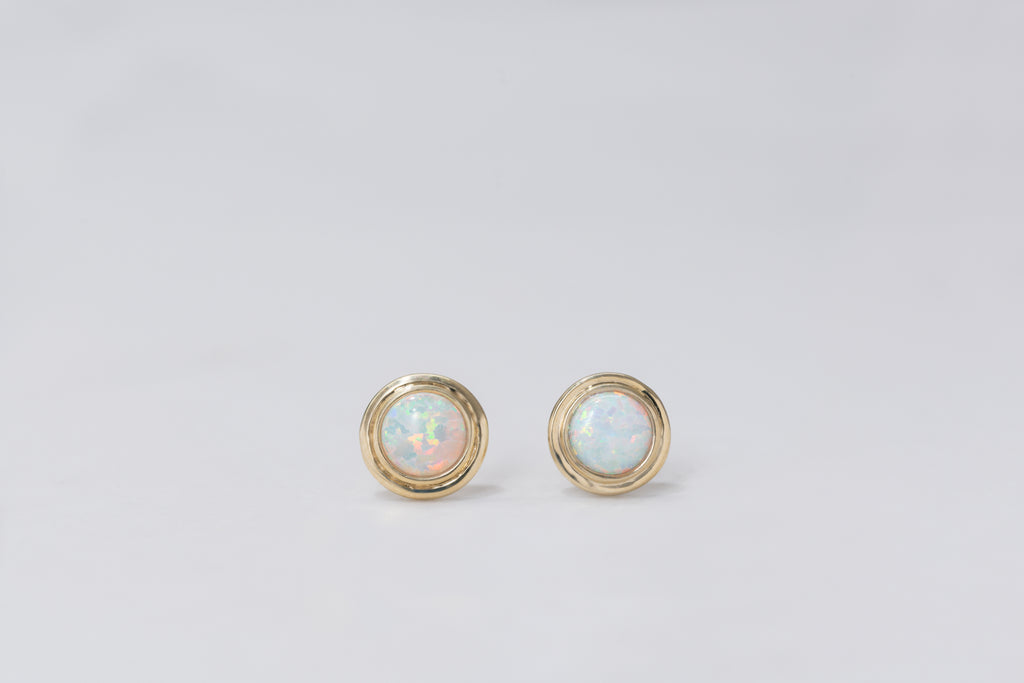 Bianca Opal Stud Earrings - Micheli Jewellery