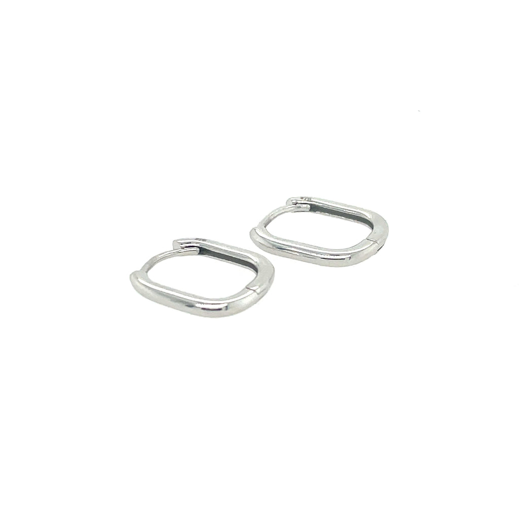 Paperclip Huggie Earrings - Micheli Jewellery