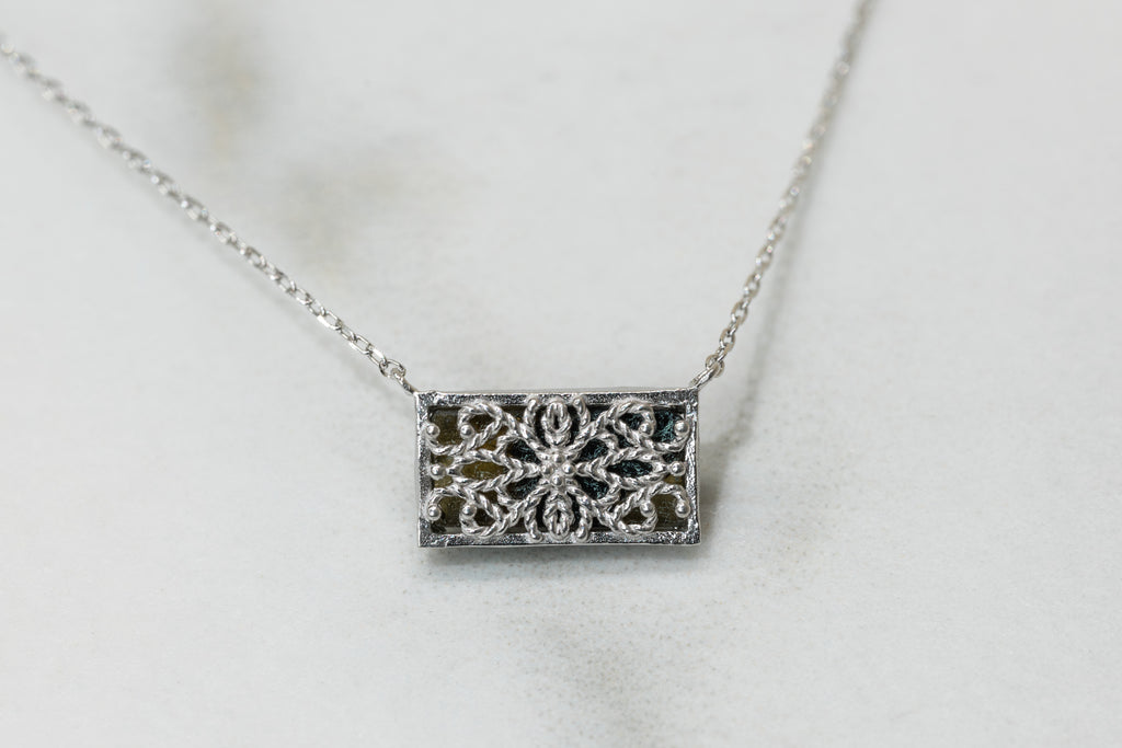 Astra II Necklace in White Gold - Micheli Jewellery