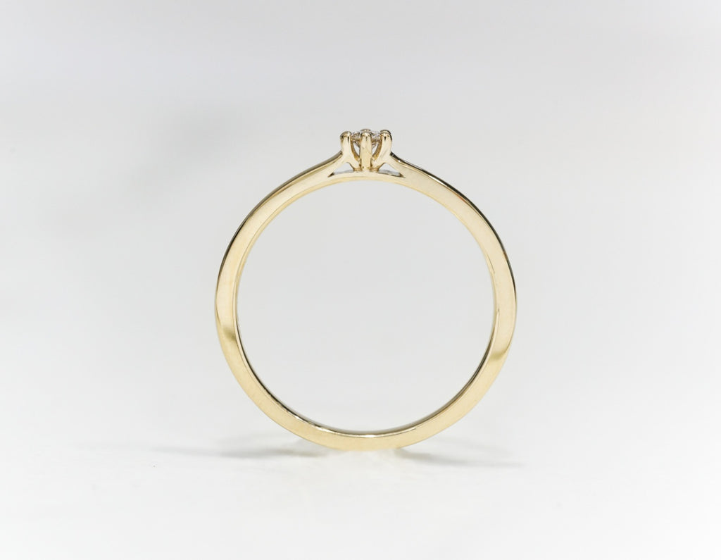 Solitaire Diamond Stacker - Micheli Jewellery
