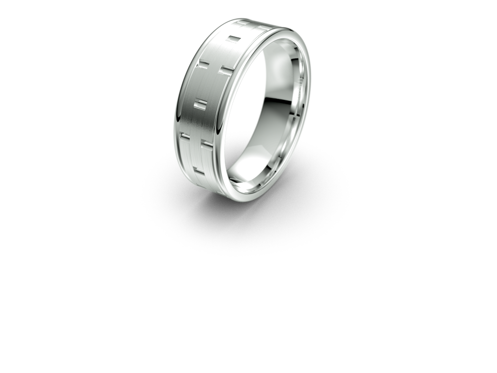 Aaron Wedding Band - Micheli Jewellery