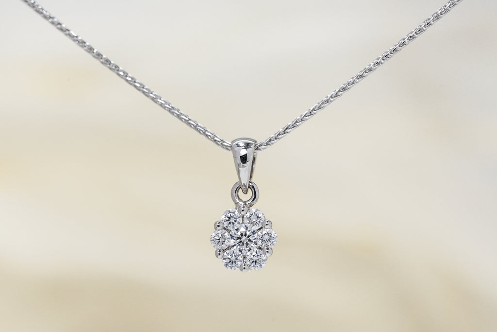Diamond Flora Pendant - Micheli Jewellery