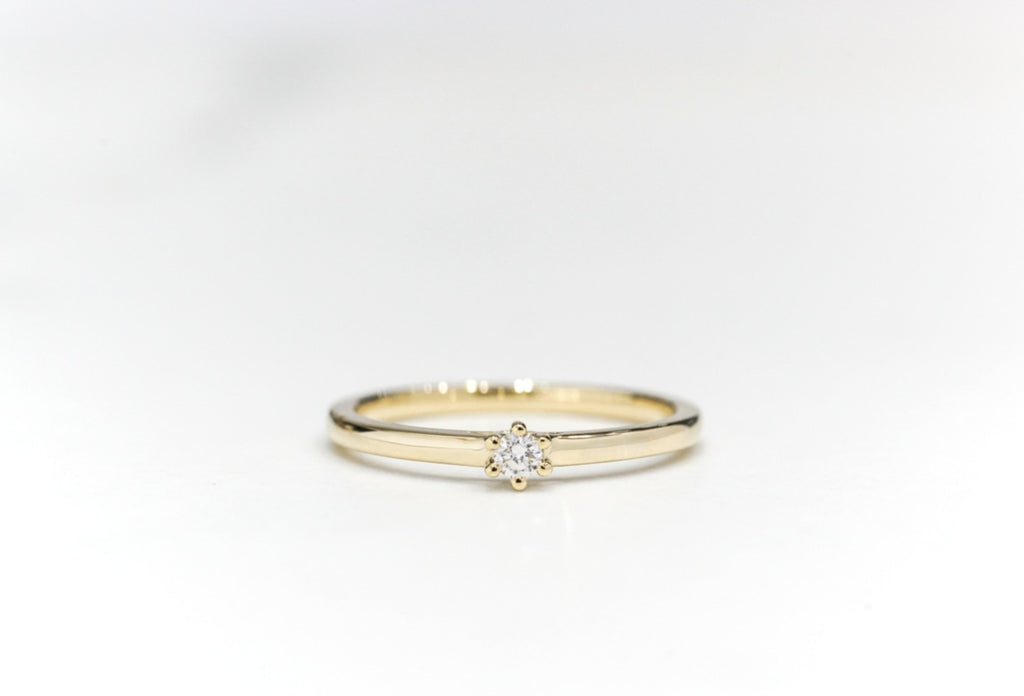 Solitaire Diamond Stacker - Micheli Jewellery